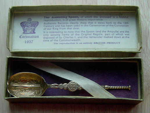United Kingdom King George VI Coronation Anointing Spoon