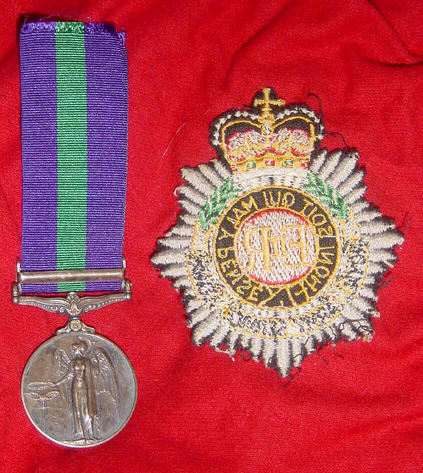 British Army General Service Medal Malaya EIIR Royal Army Service Corps