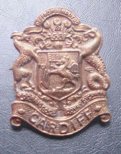 British Army Cardiff Pals Cap Badge reproduction