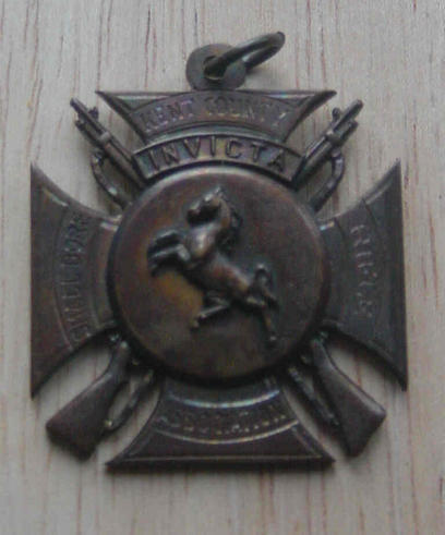 British Kent County Rifle Association Bronze Shooting Medal 