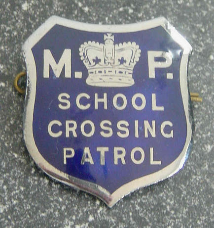 Metropolitan Police School Crossing Badge