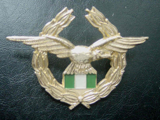 Nigerian Air Force Anodised Cap Badge Nigeria 