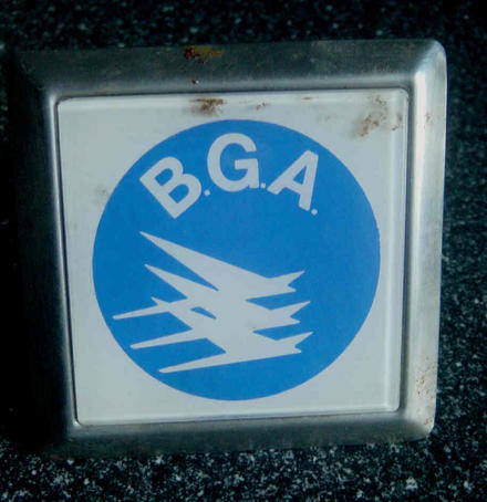 British Gliding Association Car Bumper Automobile Badge