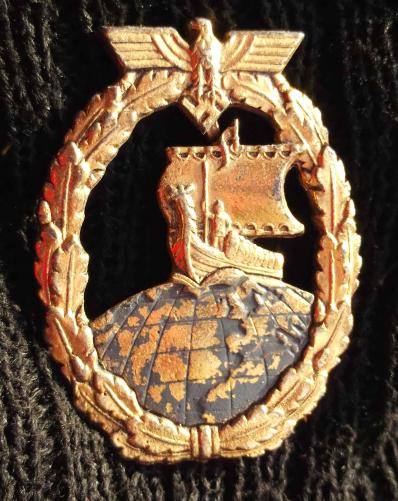 German Auxiliary Cruisers War Badge - Reproduction