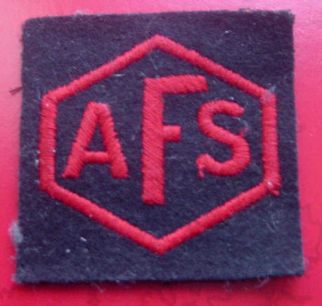 Auxilliary Fire Service Patch WW2