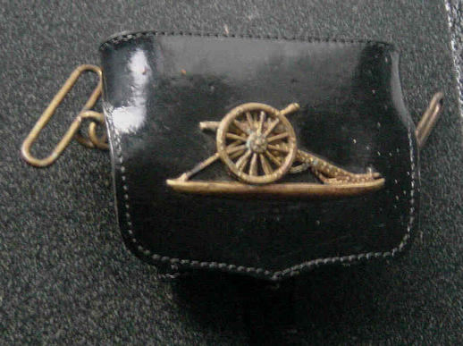 Victorian British Army Royal Regiment of Artillery Badge on Pouch