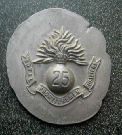 25th Bn. Royal Fusiliers (Frontiersmen) Pewter Plaque