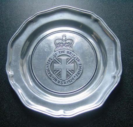 USA Daughters of the British Empire Plate