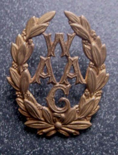 British Great War Era Womens Auxiliary Army Corps Cap Badge WW1