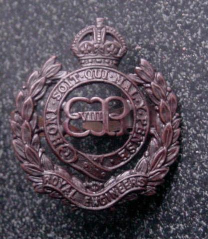 RE Officer Cap Badge - EVIIIR  Copy