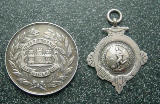 Pair of Silver Sports Medals RA Gibraltar