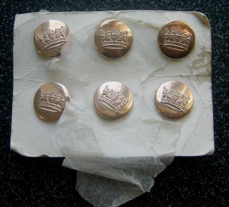 Merchant Marine Gold Plated Buttons