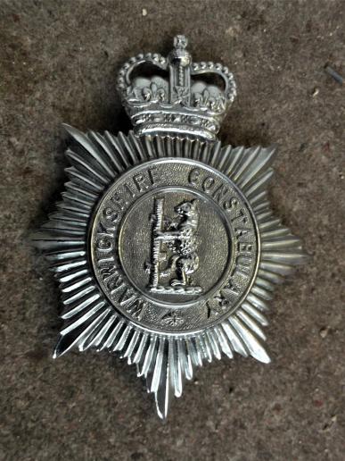 British Warwickshire Constabulary Police Helmet Plate EIIR