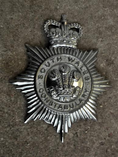 British South Wales Constabulary Police Helmet Plate EIIR