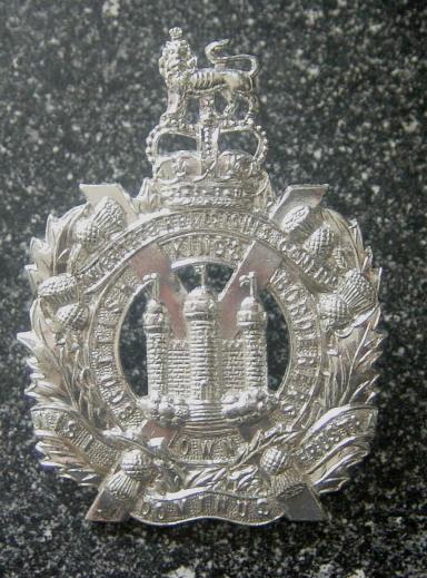 British Army KOSB Kings Own Scottish Borderers Staybrite Cap Badge