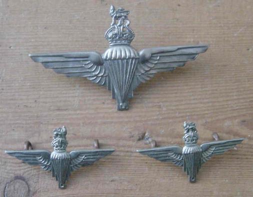 British Army Parachute Regiment Para  Cap and Collar Badges GVIR