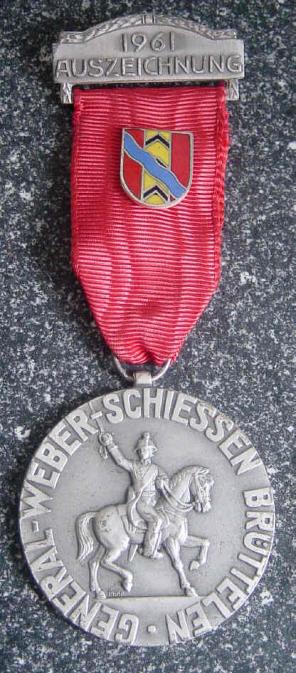 Swiss Shooting Medal 1961