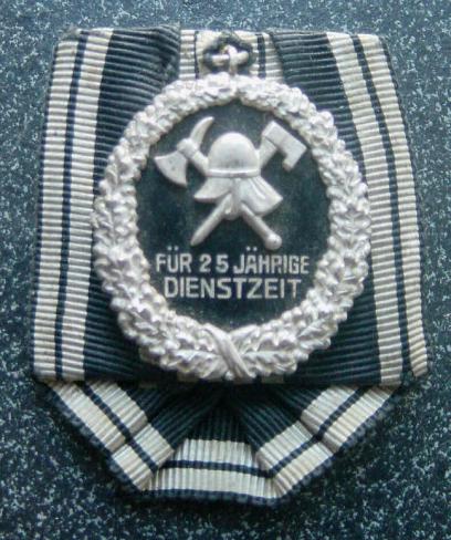 Prussian State Fire Brigade 25 Year Service Award