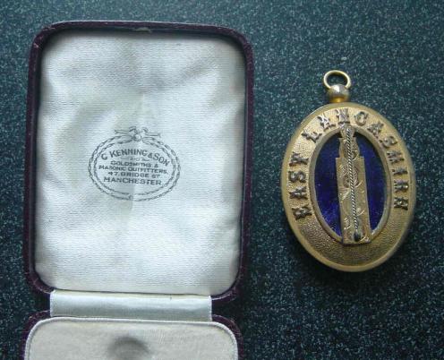 Masonic Jewel in Case East Lancashire