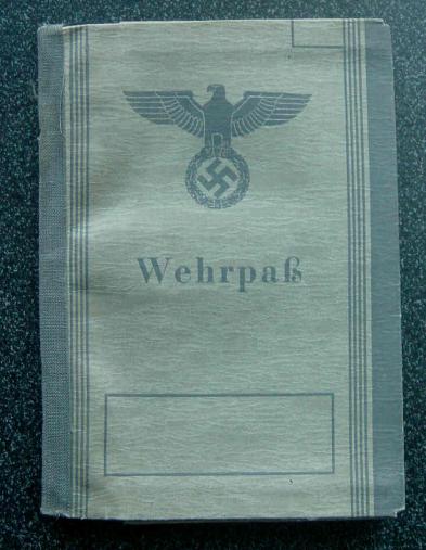 Blank German Wehpass WW2