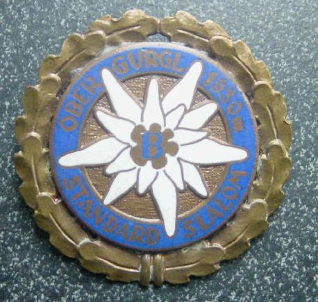 Vintage Austrian Ski Resort Award Badge