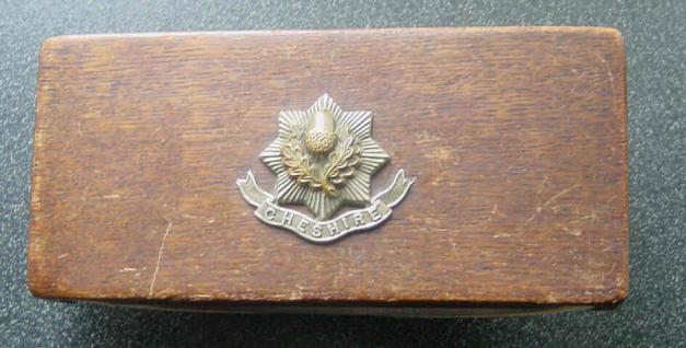 British Army Cheshire Regiment Paper Regimental Blotter