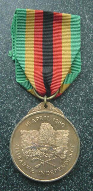 Zimbabwe Independance Medal - Numbered Post Rhodesia