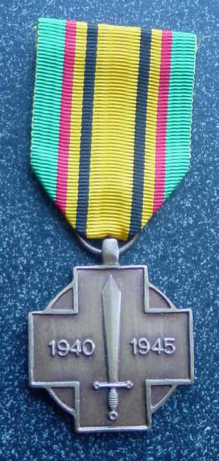 Belgium Military Fighters Medal 1940-45 Belgian Forces WW2