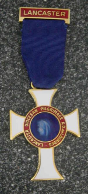 Lourdes Pilgrimage Medal Lancaster