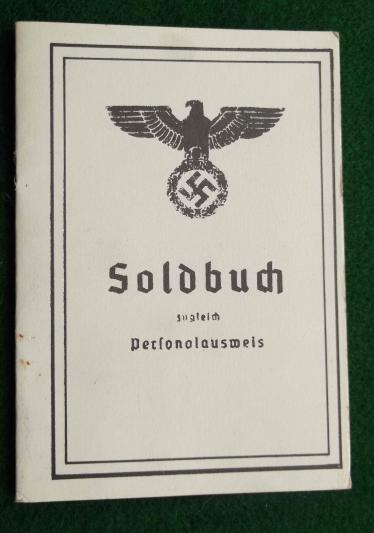 German Army WW2 Blank Soldbuch Reproduction