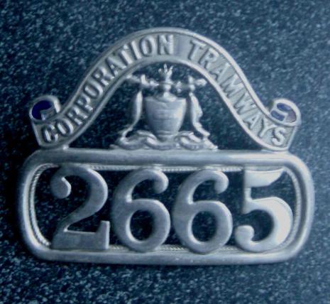 Glasgow Corporation Tramways Badge