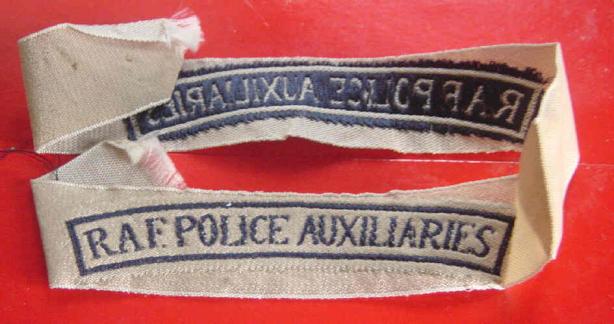 RAF Police Auxiliaries Shoulder Titles