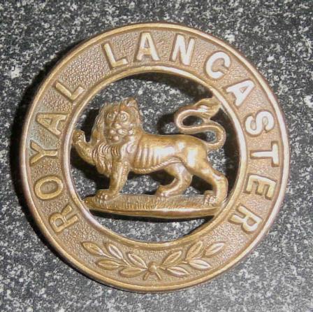 Royal Lancaster Regiment Helmet Plate Centre