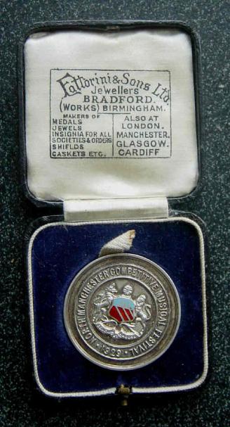 North Manchester Silver Music Medal 1928