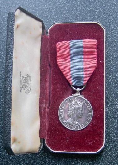 Imperial Service Medal EIIR in Case