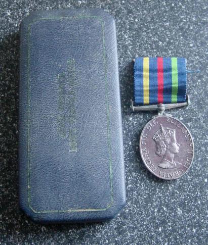 British Civil Defence Long Service Medal in Case