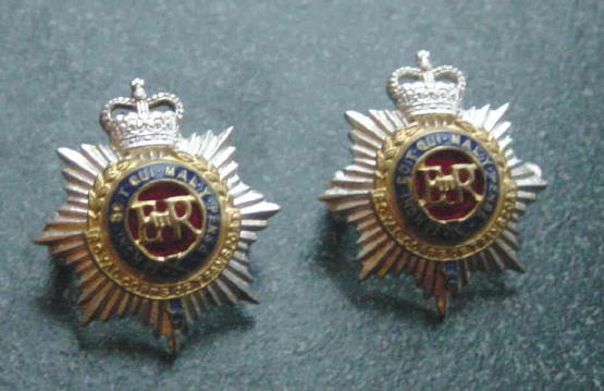 British Army RCT Officers Collar Badges Pair Royal Corps of Transport