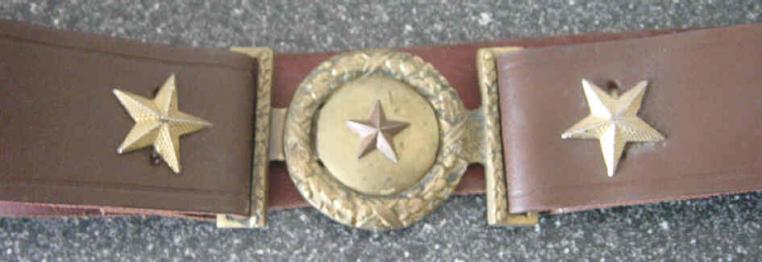 Unknown Communist Officers Belt and Buckle