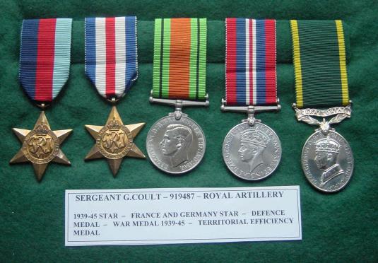 WW2 EM British Medal Group Royal Artillery