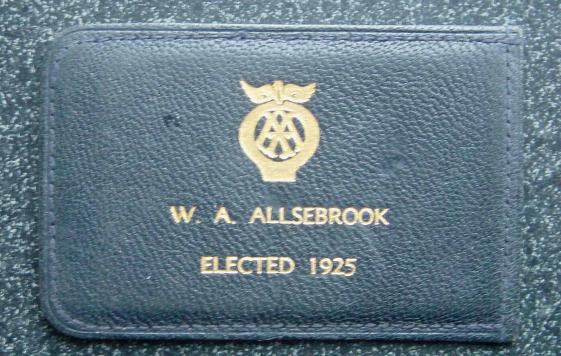 Vintage AA Membership Card