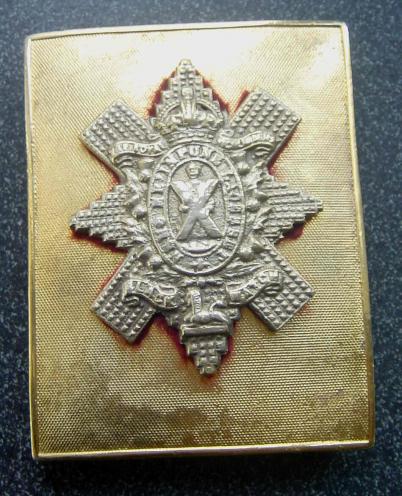 Black Watch Pipers Shoulder Belt Plate