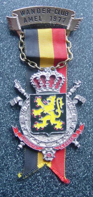 Belgium Wander Club Medal 1977