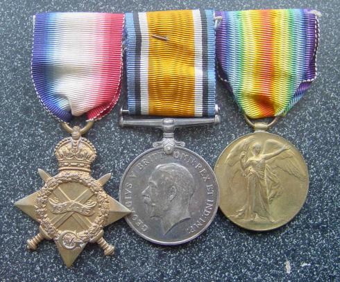 British Army 1914-15 Medal Trio ASC