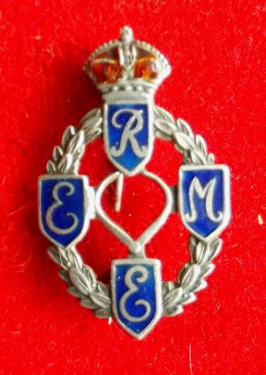 British Army REME Sweetheart Brooch - Silver