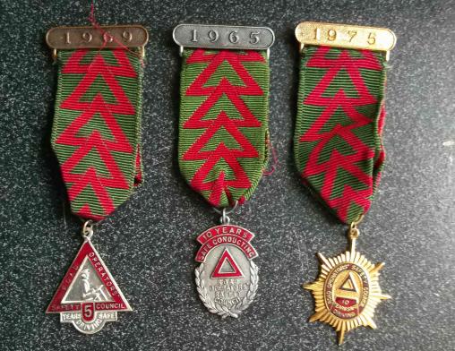 Group of Road Safety Medals