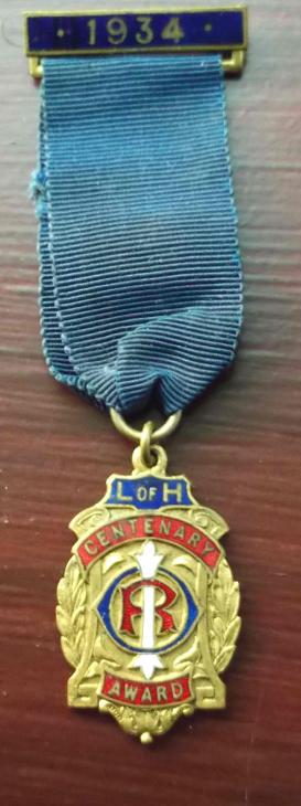 RAOB Centenary Jewel 1934