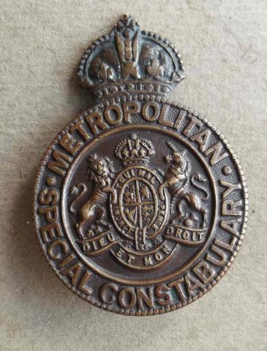 Metropolitan Police Special Constables Cap Badge