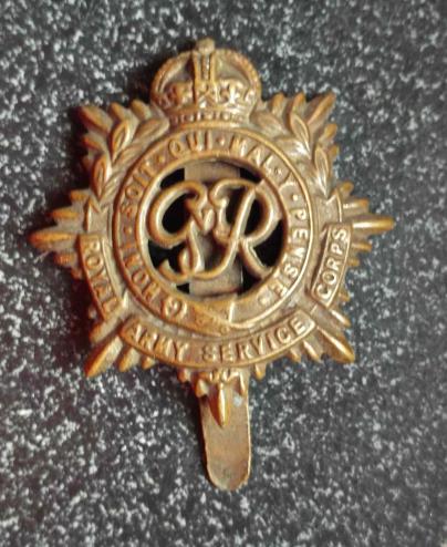 British Army RASC Cap Badge GVIR