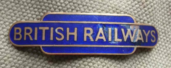 British Railways Totem Cap Badge J R Gaunt