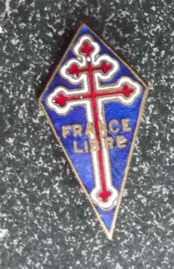 Exiled Free French Navy Forces Navales Françaises Libres British Made WW2 Badge